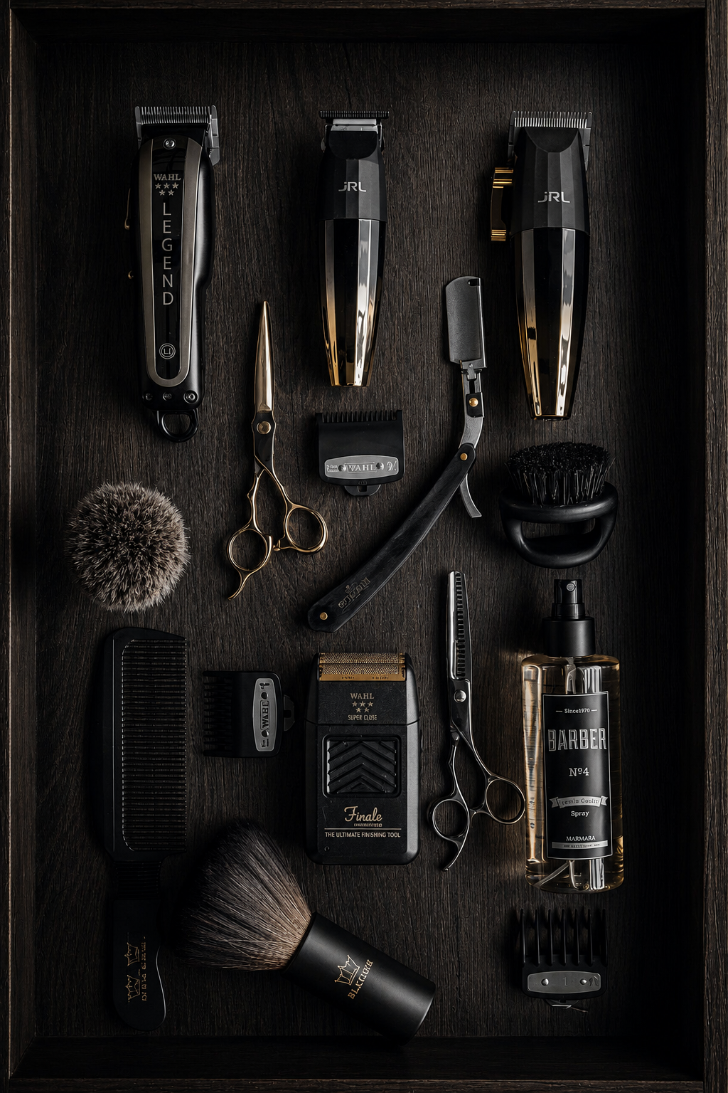 Productos masculinos premium de barbería